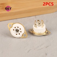 G&Y 2 PCS 7pin B7G Ceramic Vacuum Tube Socket Valve Base For 6Z4/EAA91/EC92, Etc. Vintage Audio Ampl