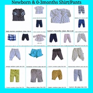 Newborn/ Baby pants,seluar pendek Baju Baby set, leggings baby Original Bundle. Preloved