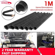 Car Hood Air Intake Pipe Ventilation Hood Air Intake Pipe 1m Air Ducting Hose Tube 76/70/63/60/57/51