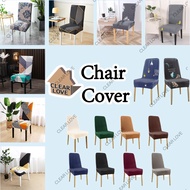 Chair Cover Dining Elastic Stretchable Seat Cover Removable and  Washable Monoblock Catering Set Cover