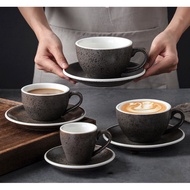 Coffee Latte & Espresso Cup Set 75ml / 220ml / 300ml - Granite Brown