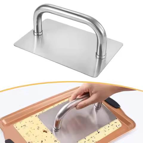 Nougat Hand Presser,Baking Tool Multipurpose with Handle Pressing Tool Cake Flattener