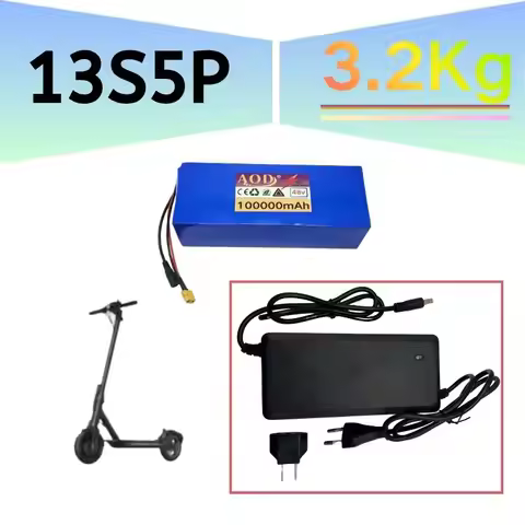 48V 13S5P 100Ah 18650 Lithium Battery rechargeable Battery Pack Built-in Intelligent BMS For 1500W e