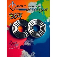 Stainless steel m6 bolt 10 shiny lathe striped pattern Skru Stainless Steel M6 Bolt Nut Bolt and Nut