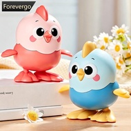 FOREVERGO Colorful Wind-up Hopping Chick Clockwork Swing Crawling Toy Toddlers Educational Interacti
