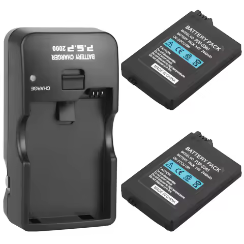 2Pcs Suitable for Sony PSP2000 PSP3000 PSP 2000 PSP 3000 2400mAh Replacement Battery For PlayStation