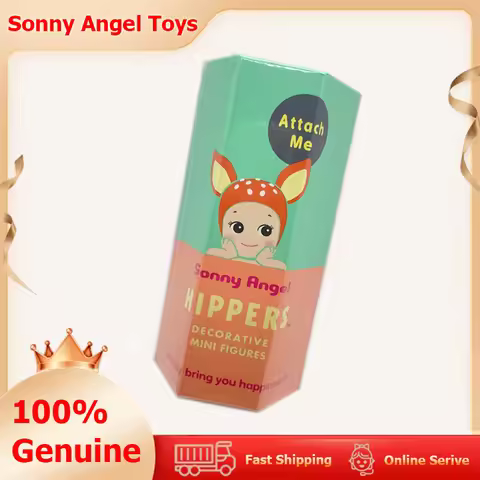 Sonny Angel Hippers Mystery Blind Box Lie Down Angel Series Anime Character Kawaii Cartoon Surprise 