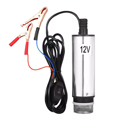 DC 12V/24V Submersible Pump for Pumping Oil Water 51mm Water Oil Fuel Transfer Pump Refueling with F