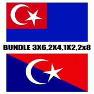 (Cotton) Bendera Daerah Johor Bahru & Johor 2pcs Bundle 3x6,2x4,1x2,2x8 *Ready Stock*