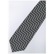 JTI ES5 Silver Stripe Neck Tie
