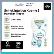 SCHICK INTUITION XTREME3 HAWAIIAN TROPIC - 4 razorss