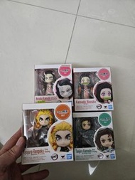 黏土人 figuarts mini 鬼滅之刃 門炭治郎 ，鬼化 暴走 彌豆子，炎柱 可動，共4隻,不散賣