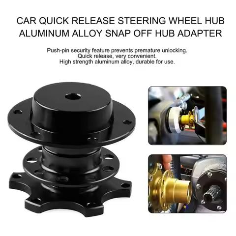 Universal Steering Wheel Quick Release Hub Boss Kit Wheel Hub Adapter For 6 Hole Steering Wheel Hub