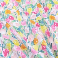 1 Cotton Twill Fabric By The Meter Width 2.35 Meters 93 Inches Floral Print