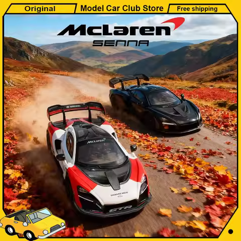 Masdi 1:64 Mclaren Senna 765LT GTR12 MCL1110 Car Special Edition Sports Car Alloy Miniature Diecast 