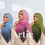 Tudung Bawal 2 Tone Bidang 45'' Premium Cotton Voile  / Tudung Bawal Square Lembut / Hijab Premium /