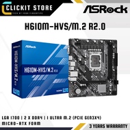 ASROCK H610M-HVS/M.2 R2.0 / H610M-HDV/M.2 R2.0 - Intel LGA 1700 , DDR4 M-ATX Motherboard