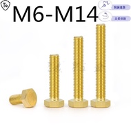 Copper External Hexagon Bolt M6-M14 Brass External Hexagon Screw/Screw M6M8M10M12M14 x 12-90 Copper 