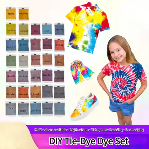 24color Cold Water Tie Dye Pigments Children Adult Cotton and Linen Garment Colouring Multi Colour D