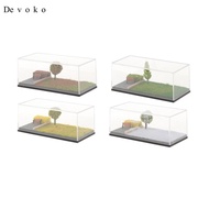 [Devoko] 1/64 Model Car Display Case Diecast Wheels Display Case Parking Diorama Base for Mini Car