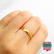 Murah Cincin Cristal Elegant emas  kadar 875 Keren