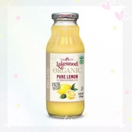 LAKEWOOD Organic Pure Lemon Juice 12.5OZ/370ML Exp:12/2025 100% Pure Lemon Juice有机柠檬汁