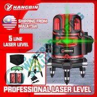 5 Lines 6 Point Adjustable Laser Level 360° Rotary Indoor Outdoor Self Leveling Measuring Tool Set
