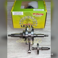 ARATA PT RACING CRANKSHAFT JET UP 4mm+BALANCER WEIGHT (3kg/3.3kg) FORGED ROD 24/102L/14pin LC135 5s/Y15ZR/FZ150i