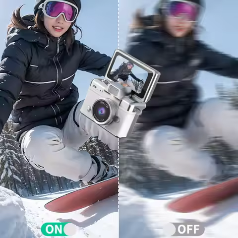 1.47" Retro Necklace CCD Camera Portable Sport Action Camera 180° Rotation Screen Small Camcorder Fo