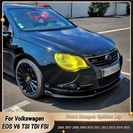 For Volkswagen EOS V6 TSI TDI FSI Car Front Bumper Splitter Diffuser Lip Spoiler Guard Protector Cov