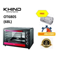 Khind Electric Oven 68L - OT6805 FULL SET READY STOCK (iGSS)