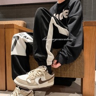 National Trendy oversize Leggings Pants Men Winter Fleece Lining Thickened Street Wear 500g Brushed 