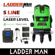 [PACKAGE]LADDERMAN LDM-5-GREEN 5 Lines 6 Point Adjustable Laser Level 360°Rotary Indoor Outdoor Self