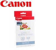 台中新世界【缺貨】CANON KC-18IF KC18IF 2X3 信用卡大小 18張貼紙 CP1300 CP1200