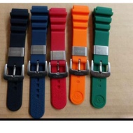Good To Wear Seiko 22mm Rubber Diver strap Men's silicone prospex Watch strap blue blue 66E'''