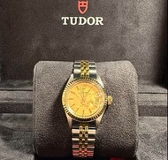 Tudor 帝舵 Prince Oysterdate 金面 金鋼 92413 golden Dial Ladies Watch