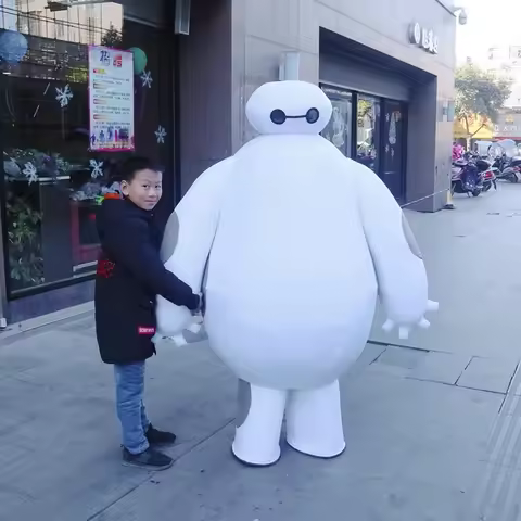 Cosplay Big Hero 6 Baymax Cartoon Character Costume Mascot Advertising Ceremony Costume Fancy Party 