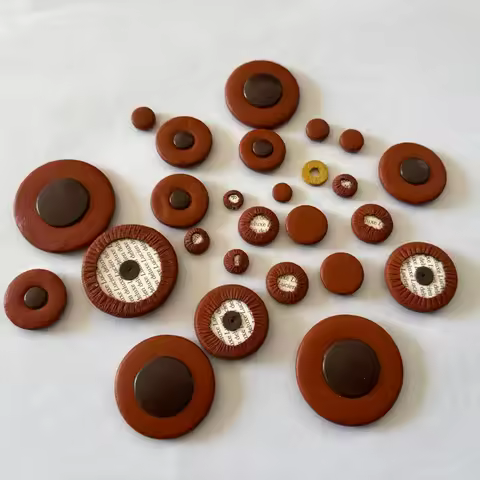 Soprano saxophone pads set plastic resonator leather Curved Straight Soprano saxophone pads
