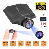 1080P Full HD WIFI กล้องจิ๋วกล้องสายลับแบบซ่อนไร้สายขนาดเล็กมากตรวจจับความเคลื่อนไหวเพื่อความปลอดภัยในบ้านเครื่องบันทึกวีดีโอการ์ดความจำ128กรัมการดูจากระยะไกลโทรศัพท์มือถือ