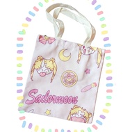CUTE SAILORMOON DUFFY BEAR STELLA LOU STELLALOU SNOW WHITE PRINCESS CANVAS TOTE BAG CUTE CARTOON LAP