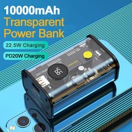 7atw WEKOME 20000mAh Transparent PowerBank PD20W Mini Portable Battery QC 22.5W Quick Charger for 8-14 15 Pro MaxPower Banks