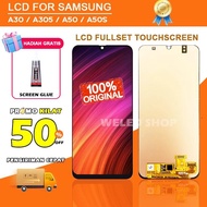 LAYAR "Borong Hemat" [ORIGINAL] LCD Samsung GALAXY A30 A305 A50 A50S Fullset Touchscreen HP Touch Screen Touch Screen Mobile Phone Full High Version ||