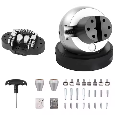 SucceBuy 10Kg Full Set 5in Engraving Vise Standard Block Ball Inlaid Diamonds Jewelry Adjustable Set