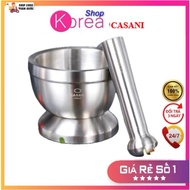 Casani Stainless Steel Mortar Set