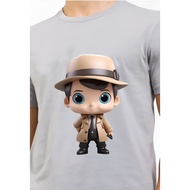 KATUN Men's 3D T-Shirt with Detective Conan Animation Motif, 24s Cotton T-Shirt H0230 By Hans & co