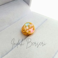 SA80901 Gold 916 Emas Charm / Loket / Pendant 0.33g