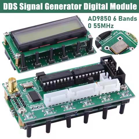 AD9850 6 Bands 0~55MHz Frequency DDS Signal Generator Digital Module RIT VFO SSB DDS Signal Generato