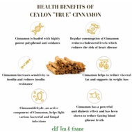 ELIF TEA Ceylon Cinnamon Tea : Pure Ceylon Cinnamon Srilanka (30 Tea Bag) -z1