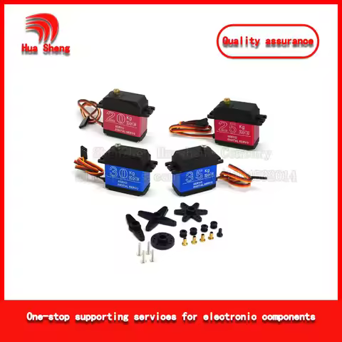 Engrenagem De Metal De Alto Torque Digital Servo 20kg 25kg 30kg 35kg Robô Braço Robótico