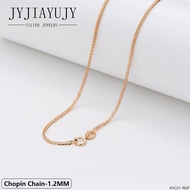 JYJIAYUJY 100% เงินสเตอร์ลิง S925สร้อยคอการออกแบบที่แตกต่างกัน/ความยาวทองคำสีกุหลาบเครื่องประดับชุบข